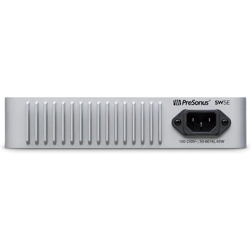 PreSonus SW5E PoE対応5ポートAVBスイッチ ロック機構付きXLR Ethernet AVB端子5基 (PoE搭載ポート4基 PreSonus (PoE搭載ポート4基