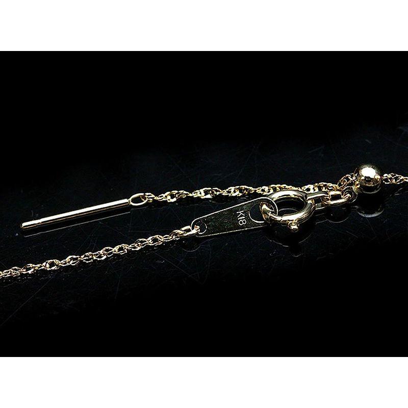 即購入可★ ハッピーボム K18 イエローゴールド スライドピンチェーン スクリューツイスト 太さ 0.16mm 長さ 45cm 18金 チェーン ネ 【3516998698】(18314円)