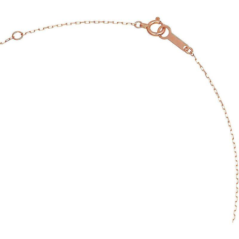 即購入可★ 4℃ (ヨンドシー) ダブルループ ダイヤモンドK10ピンクゴールド(PG)ネックレス 111016123113 【1000647023】(35497円)