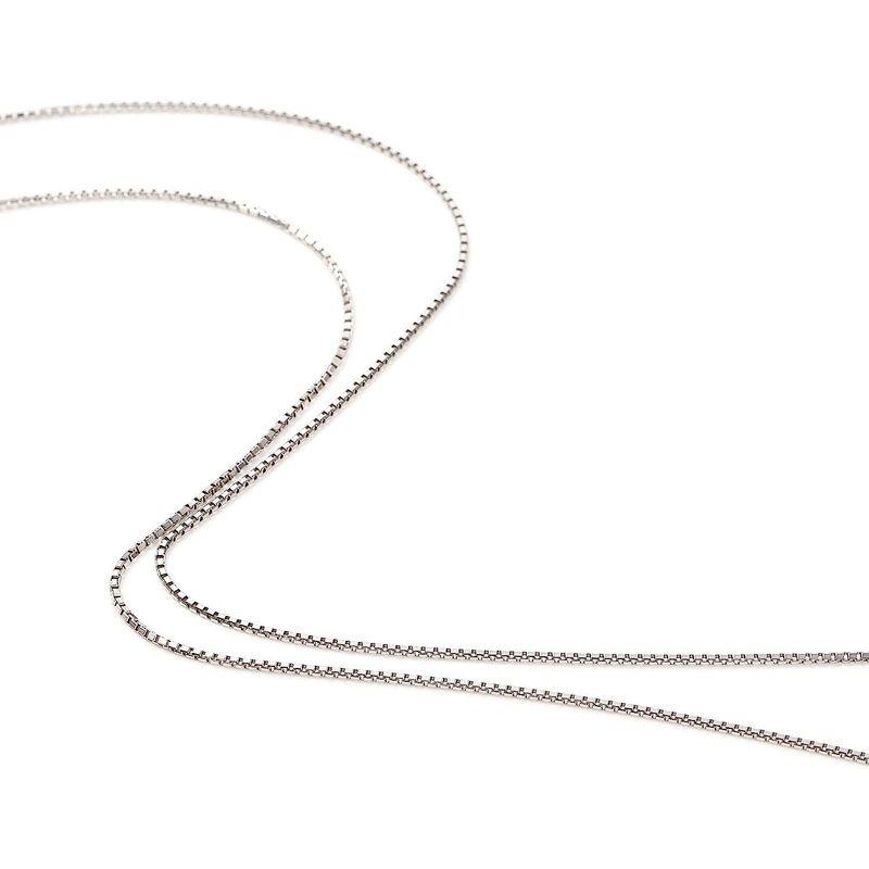 【新品 未使用 日本製】 プラチナ ネックレス ベネチアン チェーン 60cm フリーアジャスター 幅 0.8mm Pt850 【EI4162145720】(21674円)
