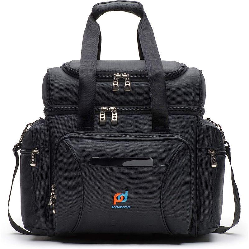 XXX-特大 複数の食事用クーラーバッグ(XXX-14x13x9.5インチ)-ハードライナーなしデュアル断熱コンパートメント、高耐久1680 XXX 5インチ 特大 複数の食事用クーラーバッグ 14x13x9 ハードライナーなしデュアル断熱コンパートメント 高耐久1680