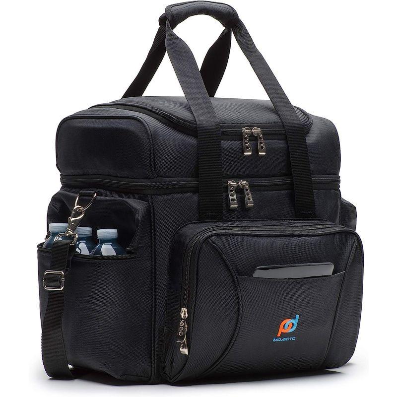 XXX-特大 複数の食事用クーラーバッグ(XXX-14x13x9.5インチ)-ハードライナーなしデュアル断熱コンパートメント、高耐久1680 XXX 5インチ 特大 複数の食事用クーラーバッグ 14x13x9 ハードライナーなしデュアル断熱コンパートメント 高耐久1680