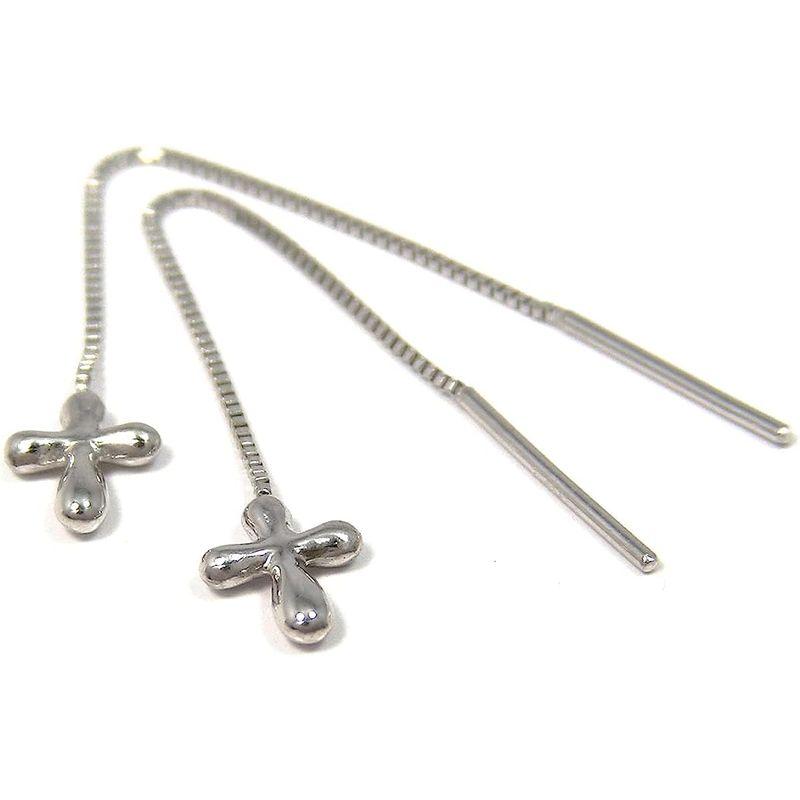 プラチナ Pt900 クロス アメリカンピアス レディース Pt900 クロス アメリカンピアス レディース 　