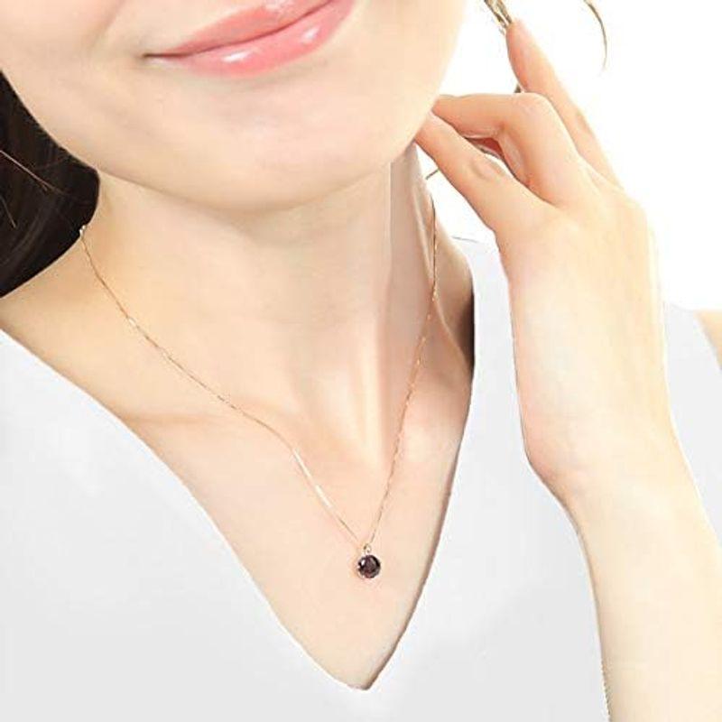 ファッションジュエリーem ガーネット ピンクゴールド K10 10金 10k 大粒 ネックレス レディース ガーネット ピンクゴールド K10 10金 10k 大粒 ネックレス レディース 　