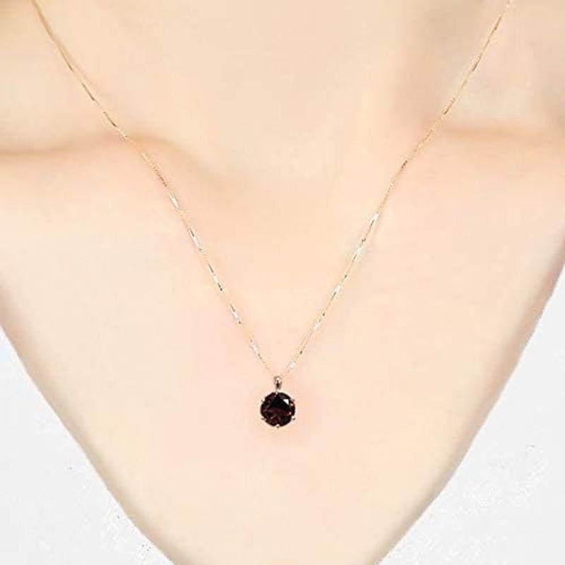 ファッションジュエリーem ガーネット ピンクゴールド K10 10金 10k 大粒 ネックレス レディース ガーネット ピンクゴールド K10 10金 10k 大粒 ネックレス レディース 　