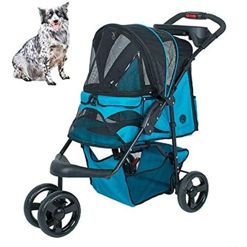 Petique ペティーク ペットストローラー ST01 ペットカート 犬 猫 耐荷重20kg 3輪 折りたたみ 小型 中型 小動物 多頭飼 猫 ペティーク ペットストローラー ST01 ペットカート 犬 耐荷重20kg 3輪 折りたたみ 小型 中型 小動物 多頭飼 　 幅