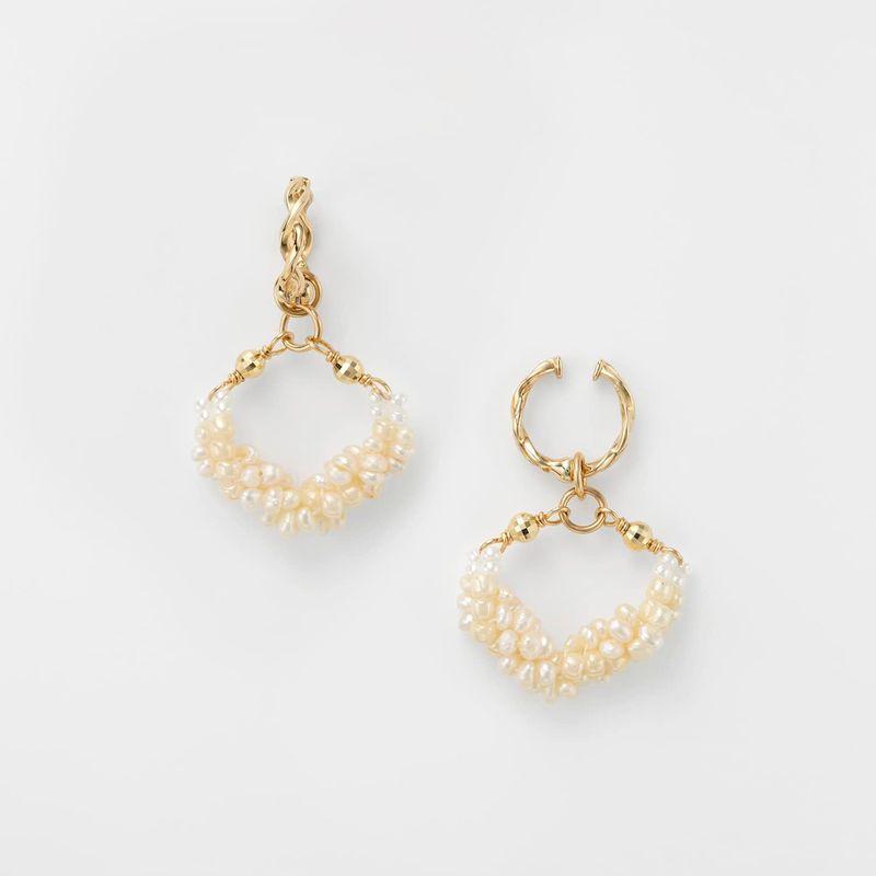 アガット agete K10ゴールドイヤリング(ピアリング) 1017211300103999 agete K10ゴールドイヤリング ピアリング