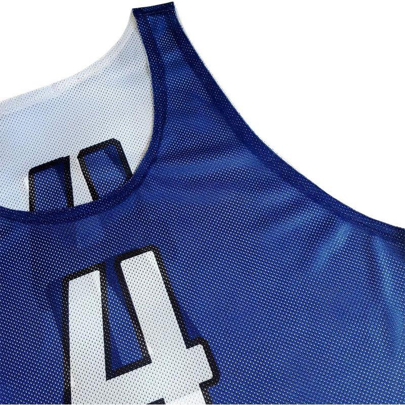 ATHLETIC MART ビブス(リバーシブル)1?12番 裏表/前後ろ番号付 12枚セット収納メッシュバッグ付全4カラー ビブス男女フリ MART ビブス リバーシブル 12番 裏表/前後ろ番号付 12枚セット収納メッシュバッグ付全4カラー ビブス男女フリ