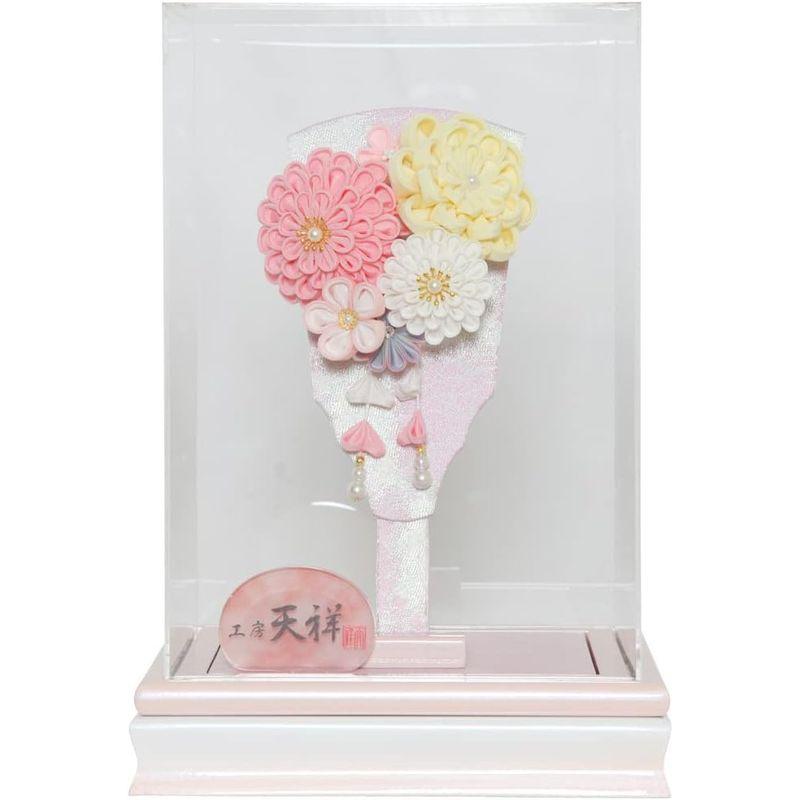 羽子板飾り 羽子板 かわいい 羽子板7号 ピンク羽子板 華*花 つまみ髪飾り付き アクリルケース入り 羽子板 初正月 コンパクト (淡黄色) 羽子板 かわいい 羽子板7号 ピンク羽子板 華*花 つまみ髪飾り付き アクリルケース入り 初正月 コンパクト 淡黄色 　