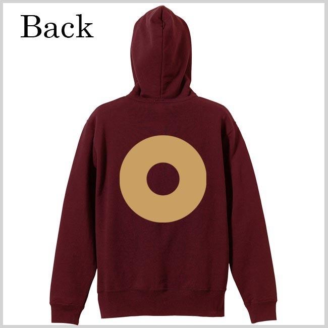 戦国武将 ジップアップパーカー 加藤清正 エンジ S M L XL 家紋 蛇の目  プリント色 キャメル |  | 02