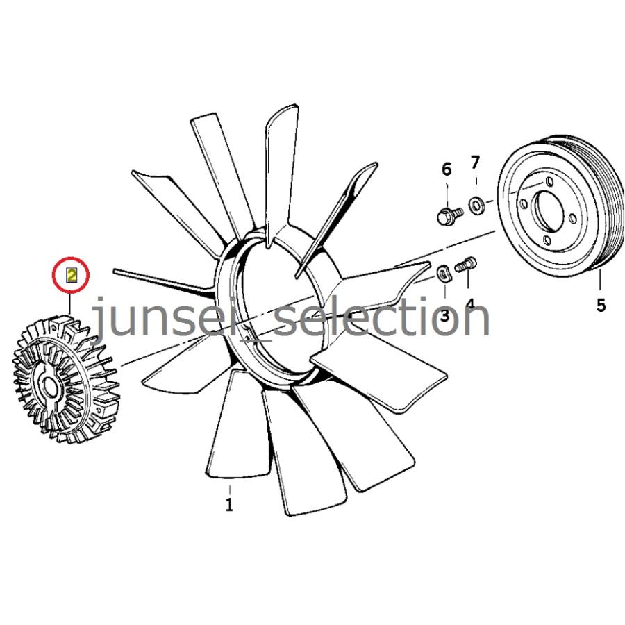 BMW 純正 E36 E46 E34 E39 E53 Z3 ファンカップリング ファンクラッチ X5 M3B M3C Mロードスター Mクーペ | BMW | 02