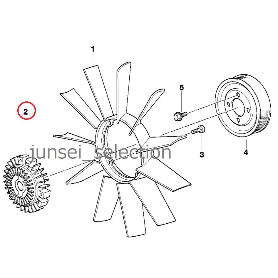 BMW 純正 E46M3 E34 E32 Z3M ファンカップリング ファンクラッチ M3CSL M5 Mロードスター Mクーペ | BMW | 02