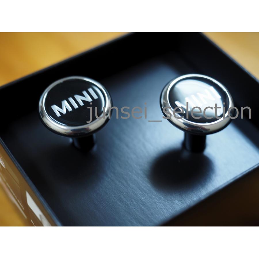 BMW MINI 純正 ドアロックキャップ ロゴ入 ブラック 左右set F56 F55 F54 F57 F60 ONE COOPER S D SD ALL4 JCW ドアロックピン | MINI | 01