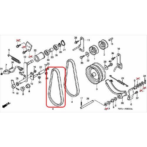 Hondaホンダ ホンダ除雪機純正パーツ オーガベルト Vベルト 対応機種