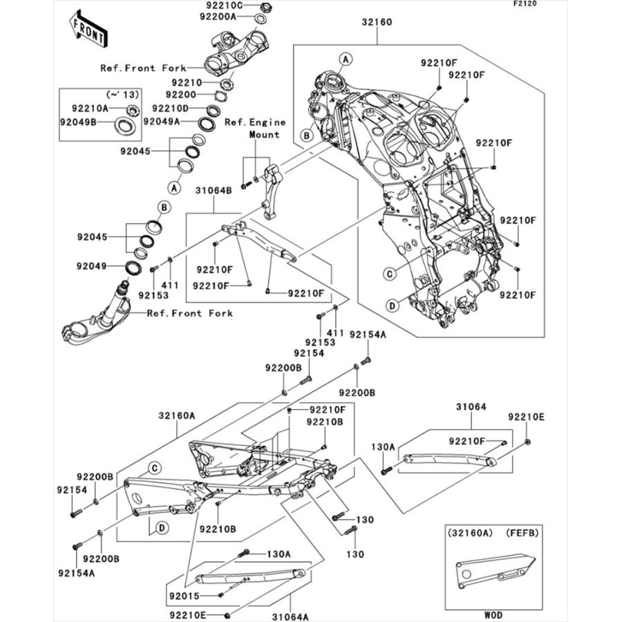 カワサキ（Kawasaki） 純正部品 92049-0022 シール(オイル