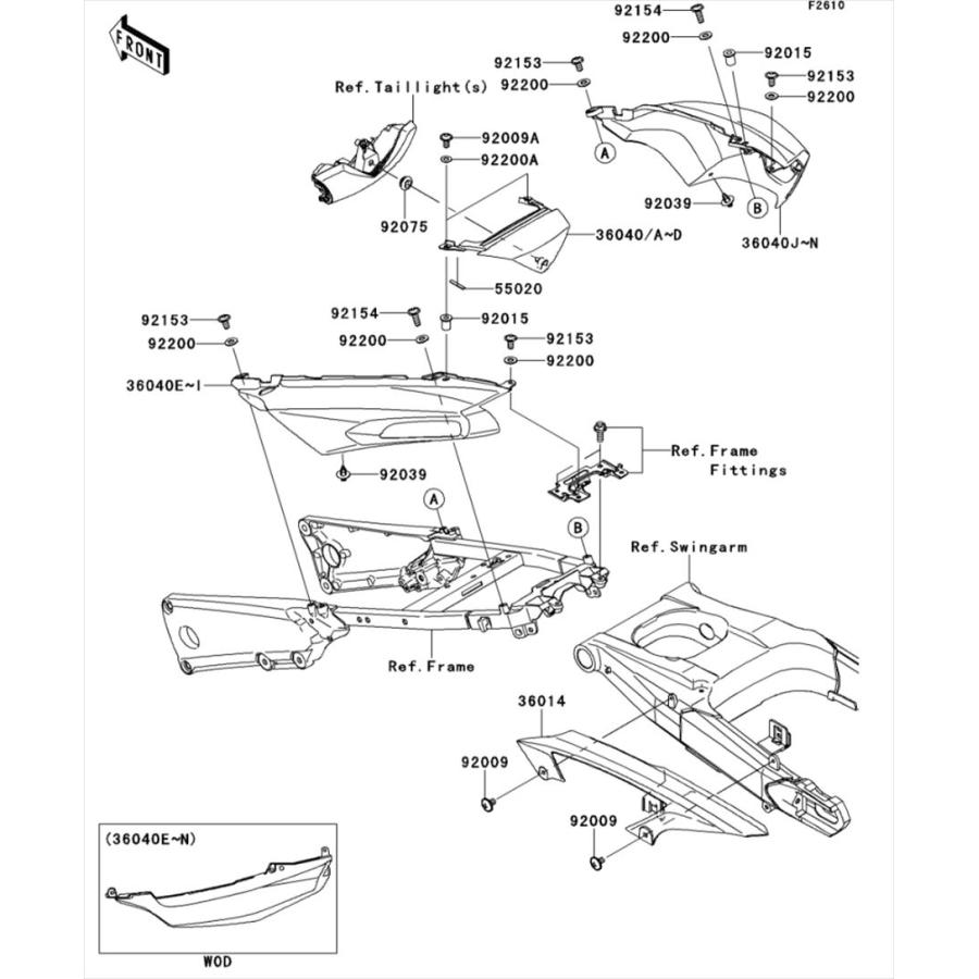 カワサキ（Kawasaki） 純正部品 92075-1011 ダンパ : 純正番長 - 通販