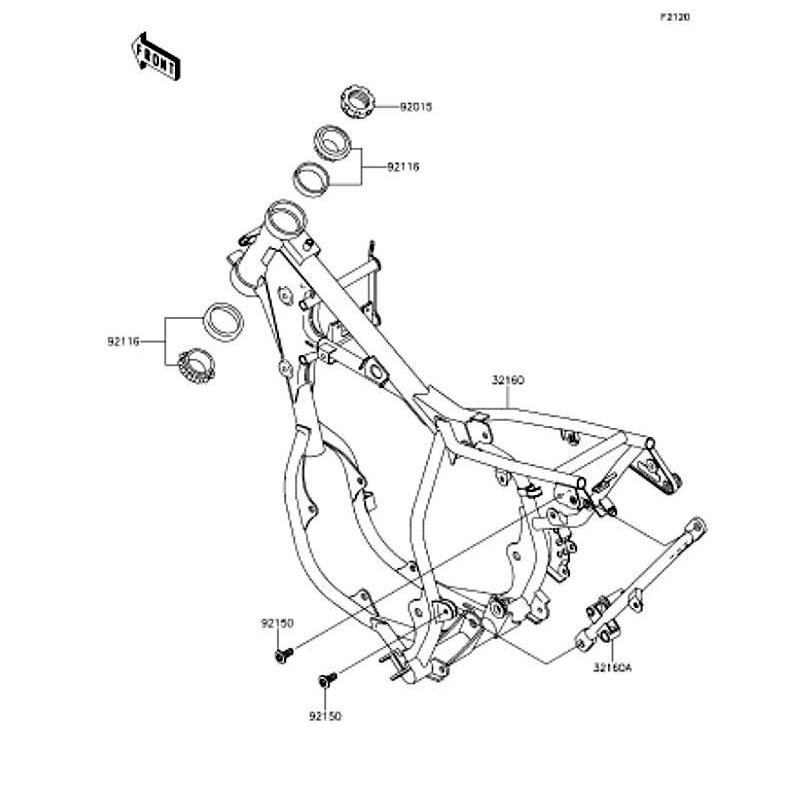カワサキ（Kawasaki） 純正部品 92116-1065 ベアリング(ローラ)、H1ー