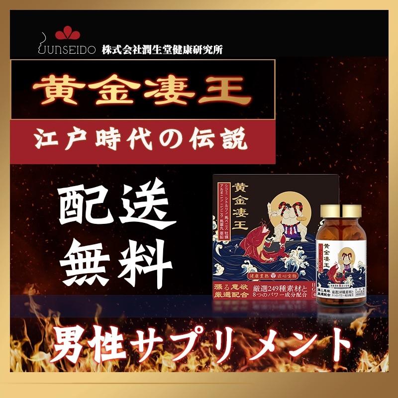 黄金凄王　2箱 サプリメント 日本製 JUNSEIDO 潤生堂 黄金凄王 おうごんすおう 男性