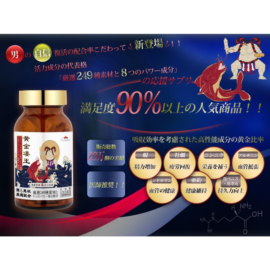 黄金凄王　2箱 サプリメント 日本製 JUNSEIDO 潤生堂 黄金凄王 おうごんすおう 男性