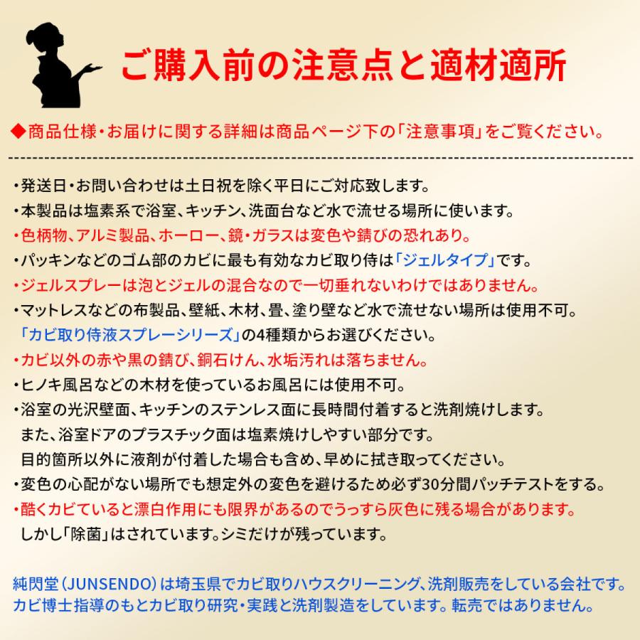カビ取り将軍 ジェルスプレー 450g カビ カビ取り 超強力タイプ お風呂 風呂の壁 床 パッキン タイル目地に密着して黒カビを強力除去 Kg J350 Kb Ljs350 純閃堂yahoo 店 通販 Yahoo ショッピング