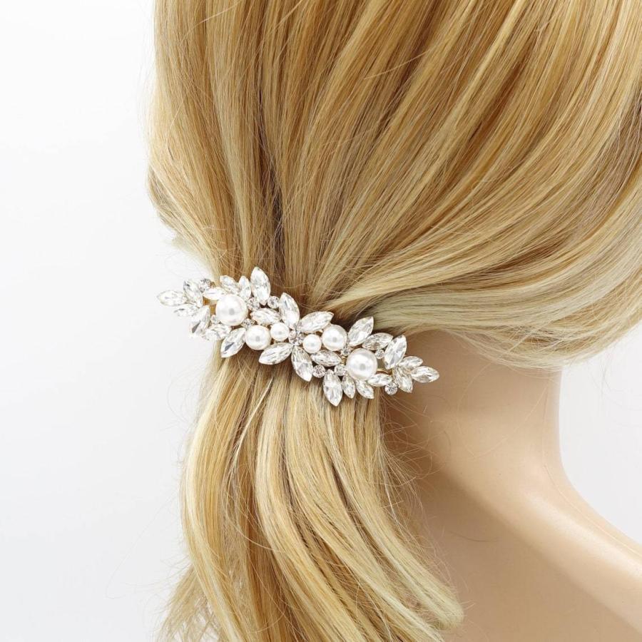 髪飾り バレッタ ヘアクリップ パール かんざし 結婚式 成人式 入学式 卒業式 おしゃれ｜junsstore｜06