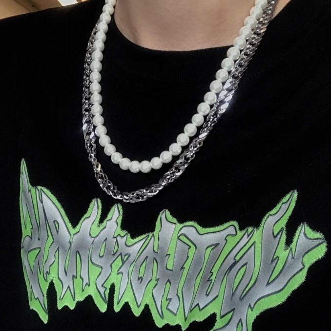 ダブル ネックレス メンズ パール シルバー 喜平チェーン ブリンブリン 韓国 ヒップホップ ストリート :necklace0003:Juns Store アクセサリー雑貨 - 通販 - Yahoo!ショッピング ダブル ネックレス メンズ パール シルバー 喜平チェーン ブリンブリン 韓国 ヒップホップ ストリート :necklace0003:Juns Store アクセサリー雑貨 - 通販 - Yahoo!ショッピング