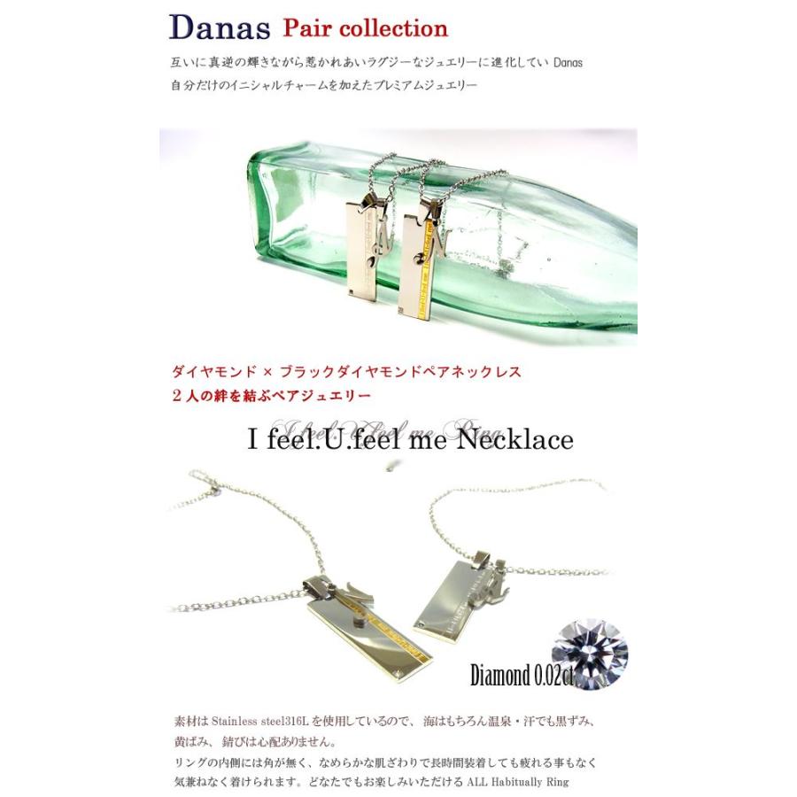 ペアネックレス ブラックダイヤモンド ダイヤモンド ペア ペンダント イニシャル プレゼント ギフト 送料無料 年度末 sale_1