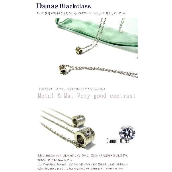 ステンレスネックレス メンズ クロスリング スチールシルバー ペンダント ブラックダイヤモンド メッセージ Danas 年度末 sale｜juraice｜02