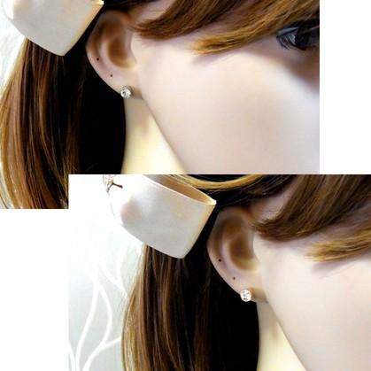 片耳用 クリスタルステンレスピアス 年度末 sale : juraice - 通販