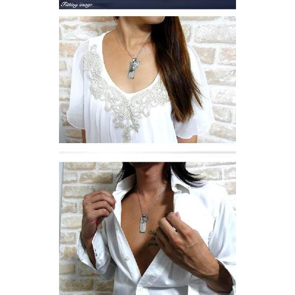ペアダナスダイヤモンドイニシャルネックレス/ペア/ダイヤモンド/天然/ファッション/アクセ/ブランド/ステンレス/アクセサリー/プレート 年度末 sale_2