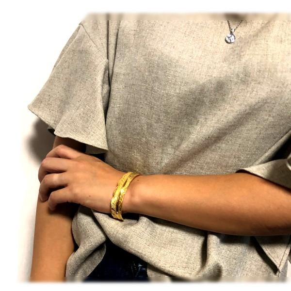 ハワイアンジュエリー バングル K24gp 24kgp K24gp K24 イエロー