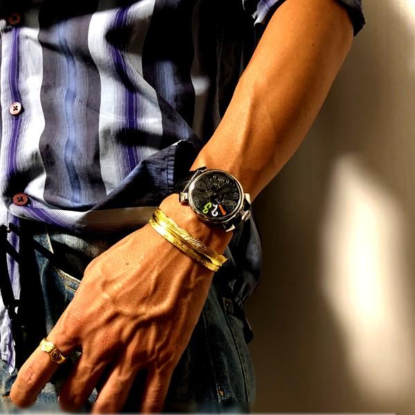 ハワイアンジュエリー バングル K24gp 24kgp K24gp K24 イエロー