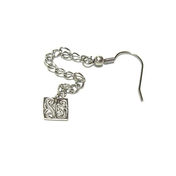 ハワイアンジュエリー ピアス 揺ら揺ら レディース プレゼント 片耳 金属アレルギー対応 サージカル ステンレス  スクロール ぶら下がり | ハワイアンジュエリー | 08