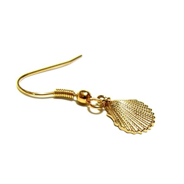 ハワイアンジュエリー ピアス 貝 レディース プレゼント ブランド 片耳 金属アレルギー対応 サージカル ステンレス  シェル | ハワイアンジュエリー | 01