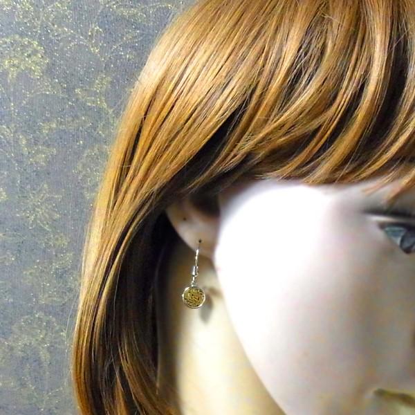 ハワイアンジュエリー ピアス メダル コイン レディース プレゼント 片耳 金属アレルギー対応 サージカル ステンレス  スクロール カレイニキニ | ハワイアンジュエリー | 14