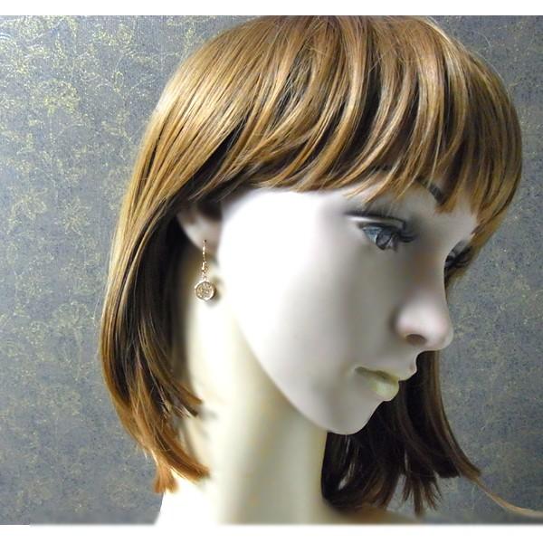 ハワイアンジュエリー ピアス メダル コイン レディース プレゼント 片耳 金属アレルギー対応 サージカル ステンレス  スクロール カレイニキニ | ハワイアンジュエリー | 16