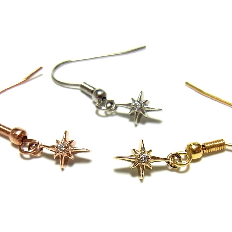 ハワイアンジュエリー ピアス 一粒 石 プレゼント 片耳 金属アレルギー対応 サージカル ステンレス キュービックジルコニア | ハワイアンジュエリー