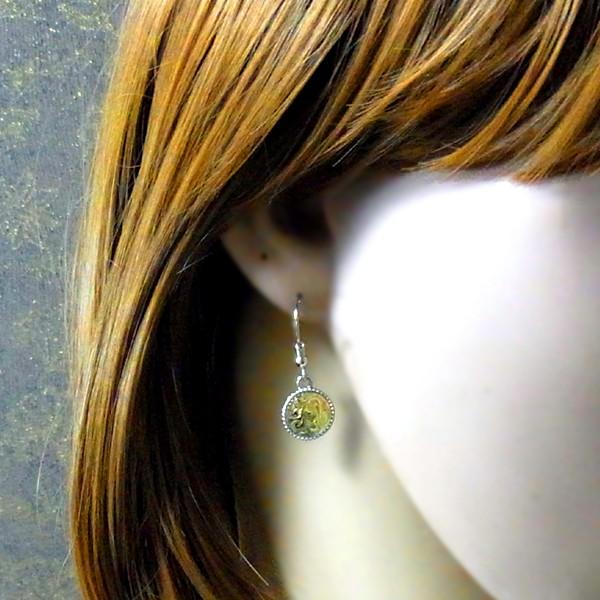 ハワイアンジュエリー ピアス メダル ホヌ レディース プレゼント 片耳 金属アレルギー対応 サージカル ステンレス  カメ | ハワイアンジュエリー | 09