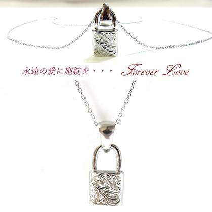 ハワイアンジュエリー パドロックネックレス 南京錠 メンズ レディース saleの画像