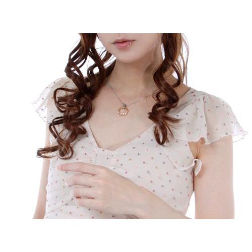 ネックレス レディース リング ピンク 唐草 ダイヤモンド ステンレス プレゼント sale_2
