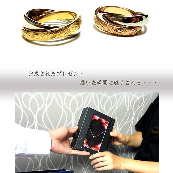 ペアリング ペアハワイアンジュエリー 指輪 2連リング カレイキニ スクロール 金属アレルギー対応 サージカル ステンレス 花 入浴剤 写真フレーム フラワーの画像