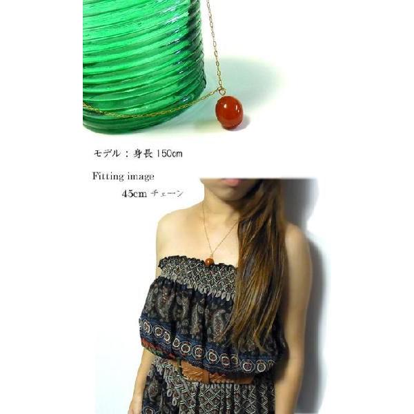 【julip】カーネリアン ゴールドゴールドフィルドネックレス/ロングネックレス/ゴールド/Goldfilled/14KGF 年度末 sale_2