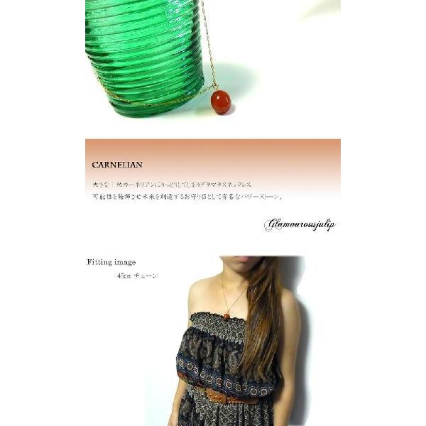 【julip】カーネリアン ゴールドゴールドフィルドネックレス/ロングネックレス/ゴールド/Goldfilled/14KGF 年度末 sale_3