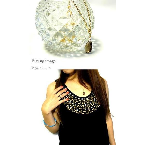 【julip】スモーキークォーツ ゴールドゴールドフィルドネックレス/ロングネックレス/ゴールド/Goldfilled/14KGF 年度末 saleの画像