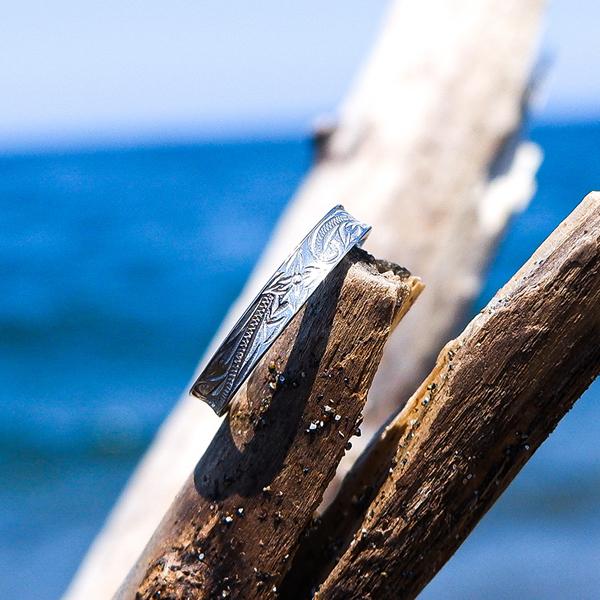 ☆プルメリアスクロールリング☆華奢 ハワイアンジュエリー 楽天市場】ハワイアンジュエリー リング 14K 刻印 プルメリア