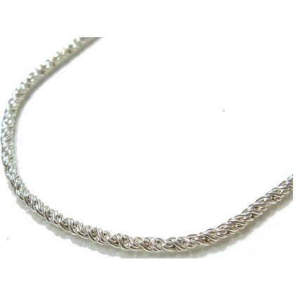 シルバーアクセサリー】幅0.2cmメッシュシルバーネックレスチェーン 