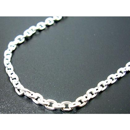 シルバーアクセサリー】幅0.3cmあずきシルバーチェーンネックレス ju8