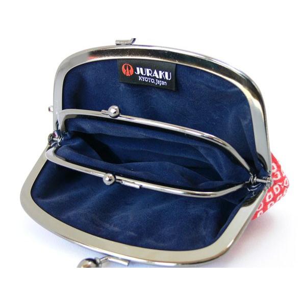 京友禅親子がま口財布（牡丹‐赤）☆シルク100％☆ : 京絞り 寿洛