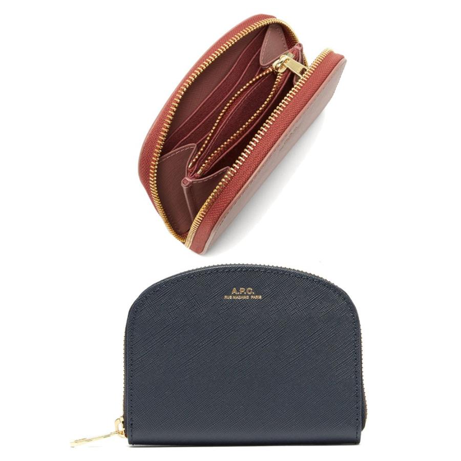 APC アーペーセー ハーフムーン エンボス タイプ コンパクト 二つ折り財布 :bym01140030:JURER ヤフーショップ 通販 アーペーセー ハーフムーン 長財布
