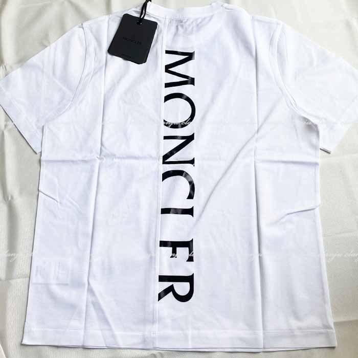 モンクレール Moncler バックレタリング ロゴ Tシャツ :bym01201156